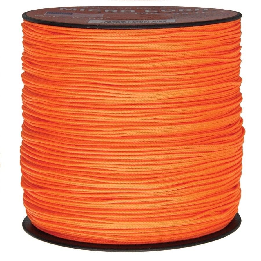 Levně Šňůra MINI PARACORD nylon ø 1,12 mm / 300 m NEON ORANGE