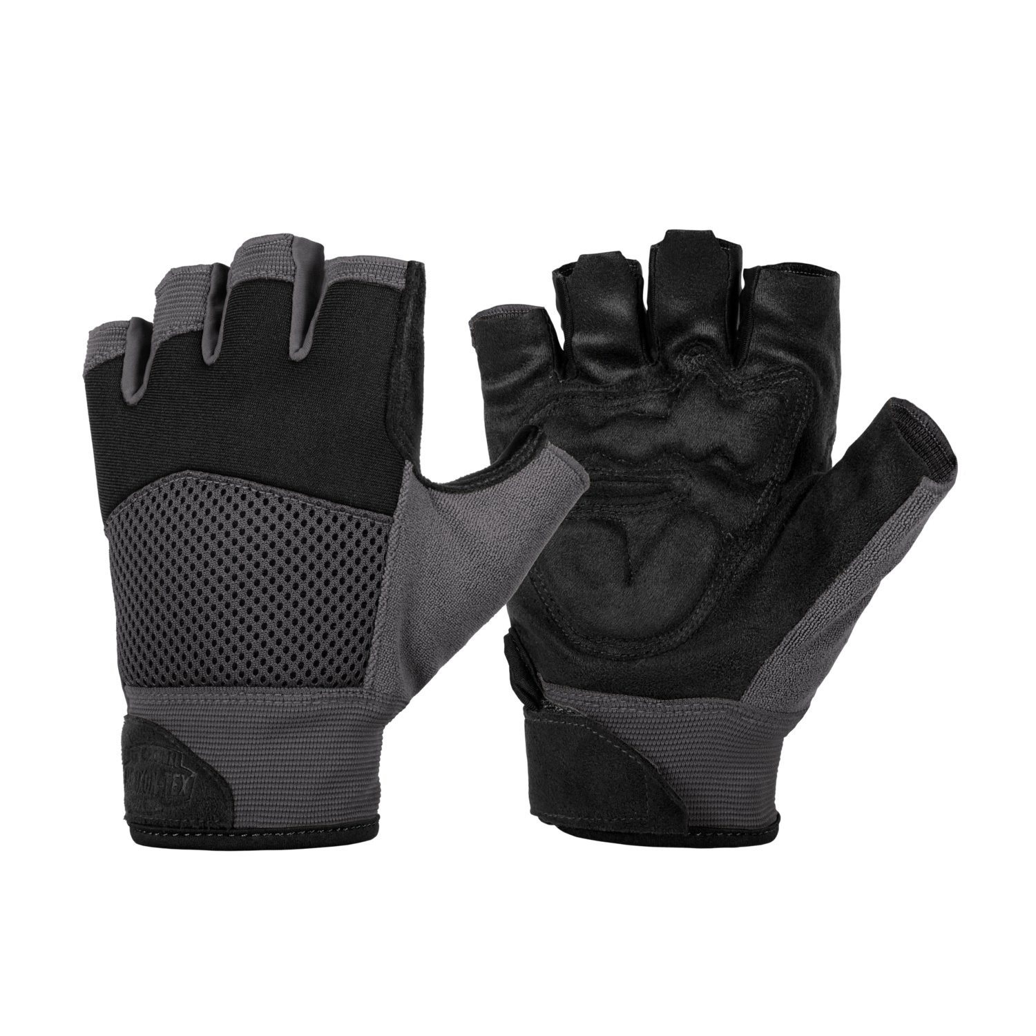 Levně Rukavice MK2 bezprsté SHADOW GREY/ČERNÉ
