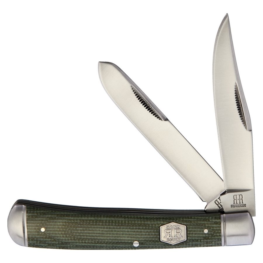 Levně ROUGH RYDER nůž zavírací TRAPPER GREEN MICARTA