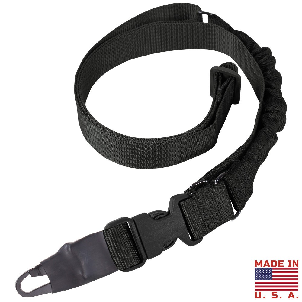Levně CONDOR OUTDOOR popruh zbraňový VIPER BUNGEE jednobodový ČERNÝ