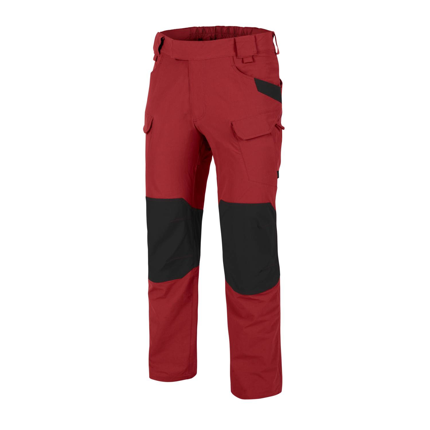 Levně Kalhoty OUTDOOR TACTICAL® softshell ČERVENÉ/ČERNÉ