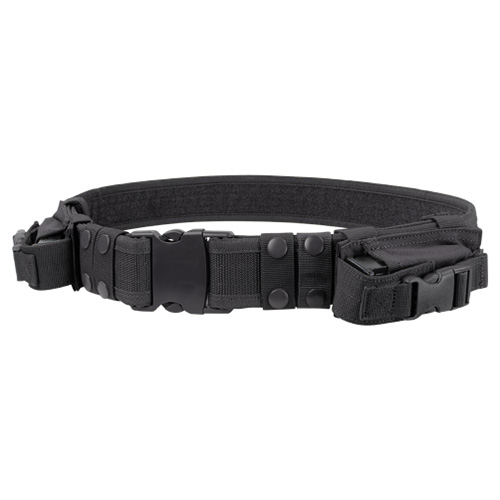 Levně CONDOR OUTDOOR opasek taktický 5cm se sumkami na pist. zásobník ČERNÝ