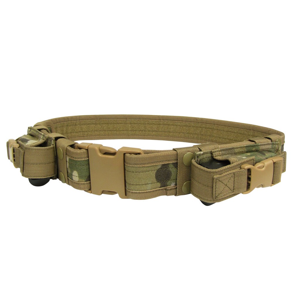 Levně CONDOR OUTDOOR opasek taktický 5cm se sumkami na pist. zásobník MULTICAM