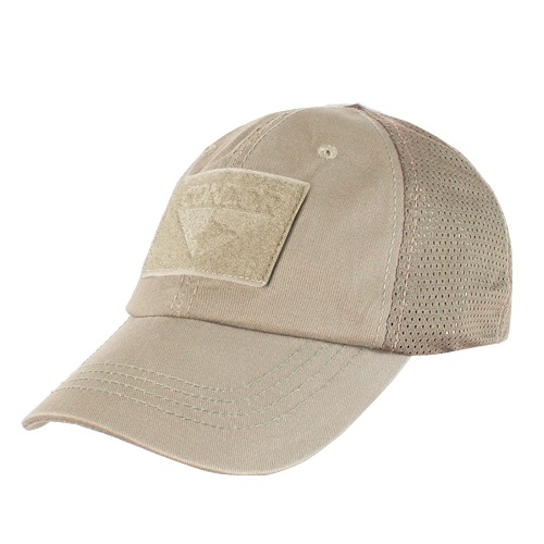 Levně CONDOR OUTDOOR čepice OPERATOR MESH s velcro panely KHAKI