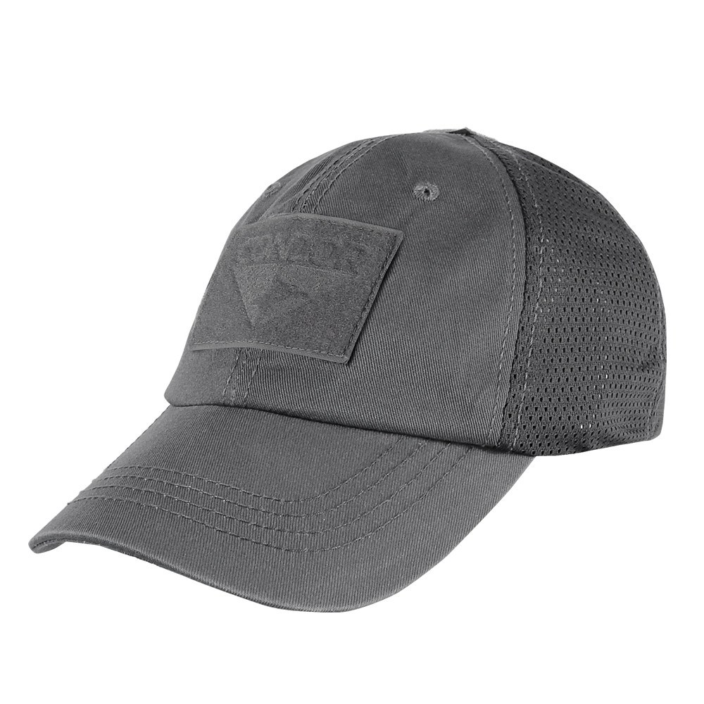Levně CONDOR OUTDOOR čepice OPERATOR MESH s velcro panely ŠEDÁ