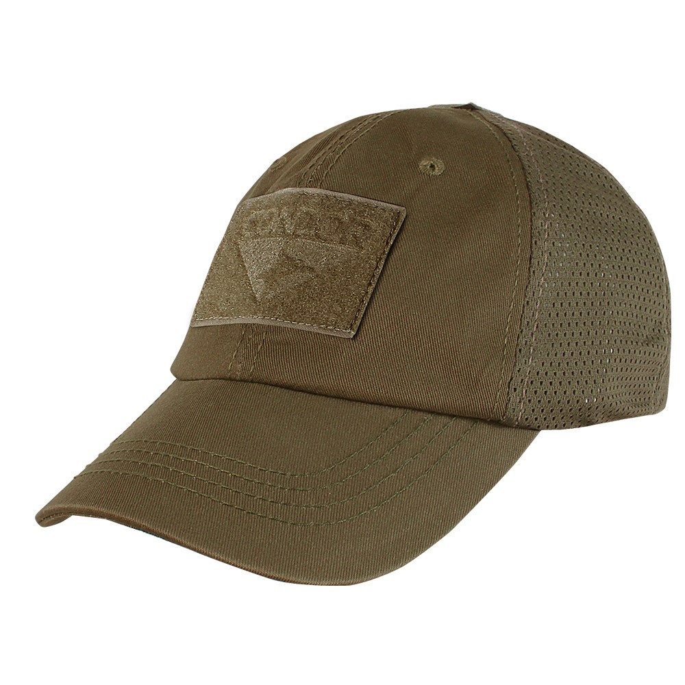Levně CONDOR OUTDOOR čepice OPERATOR MESH s velcro panely HNĚDÁ