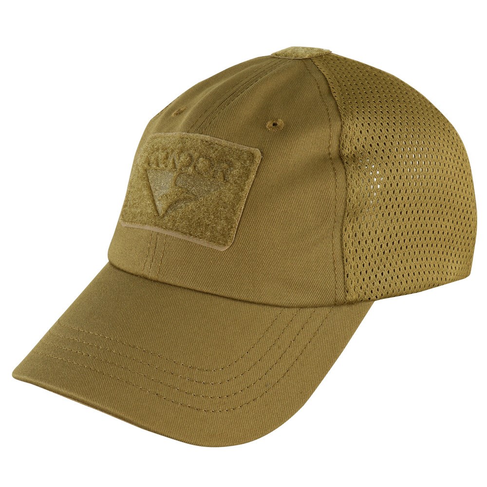 Levně CONDOR OUTDOOR čepice OPERATOR MESH s velcro panely COYOTE BROWN