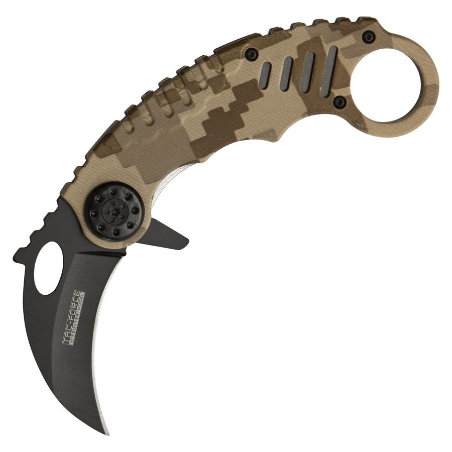 Levně TAC-FORCE nůž zavírací KARAMBIT DIGITAL DESERT