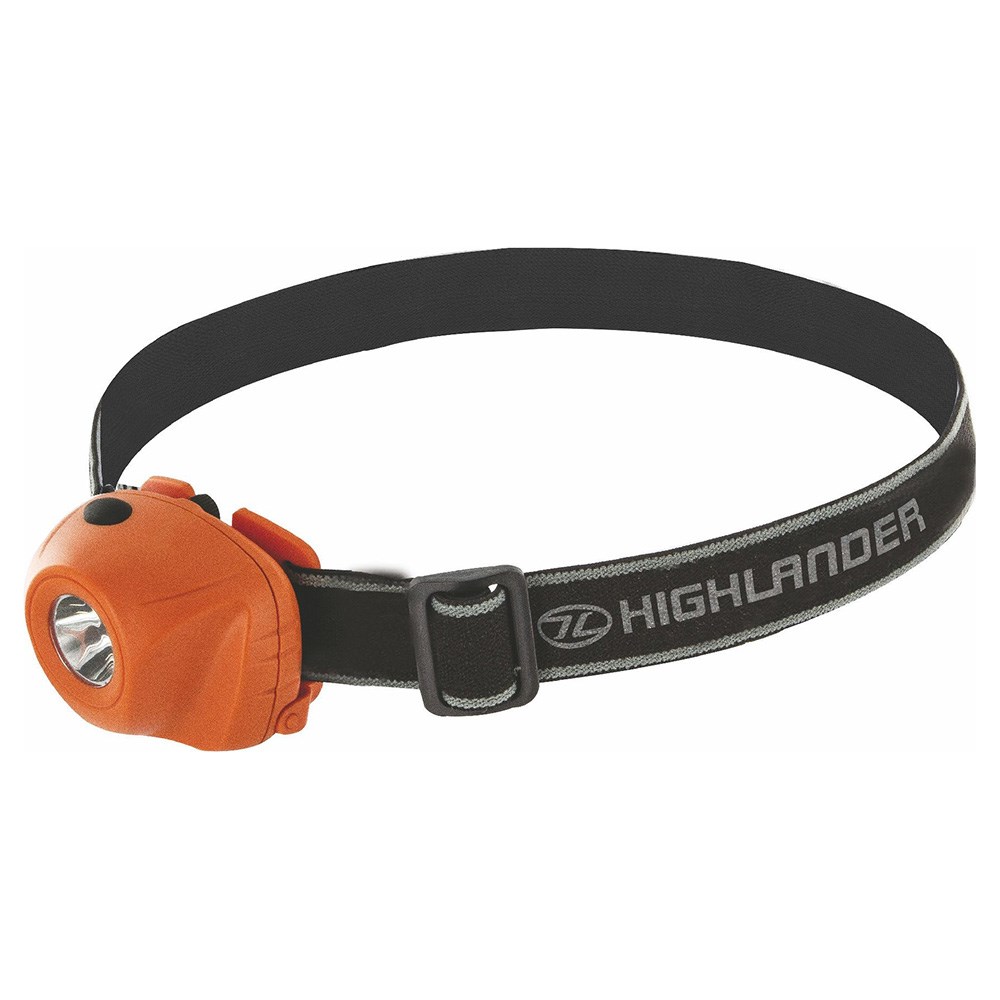 Levně HIGHLANDER svítilna čelová BEAM 1 Watt/50 Lumens ORANŽOVÁ
