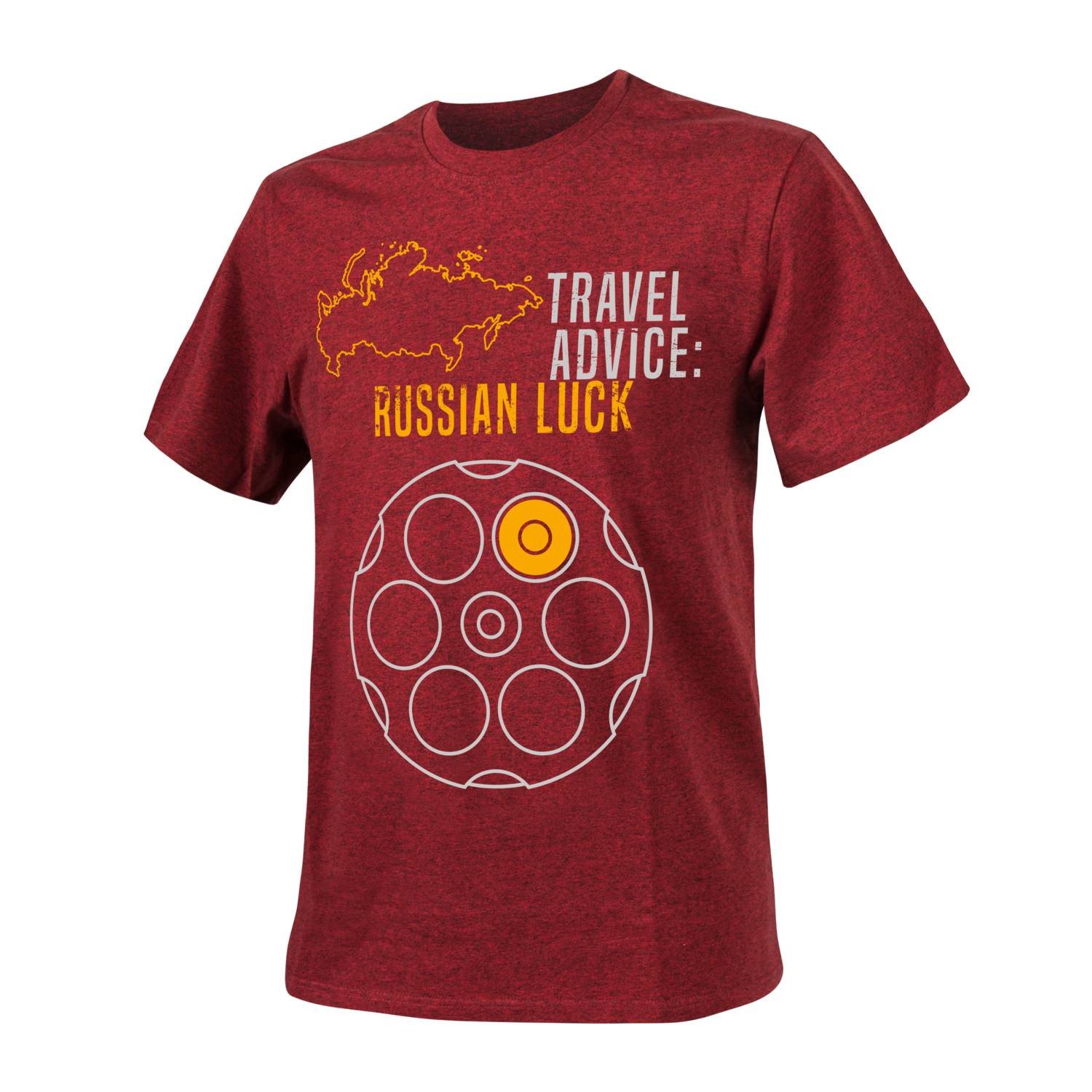 Levně Triko RUSSIAN LUCK ČERVENÁ MELANŽ