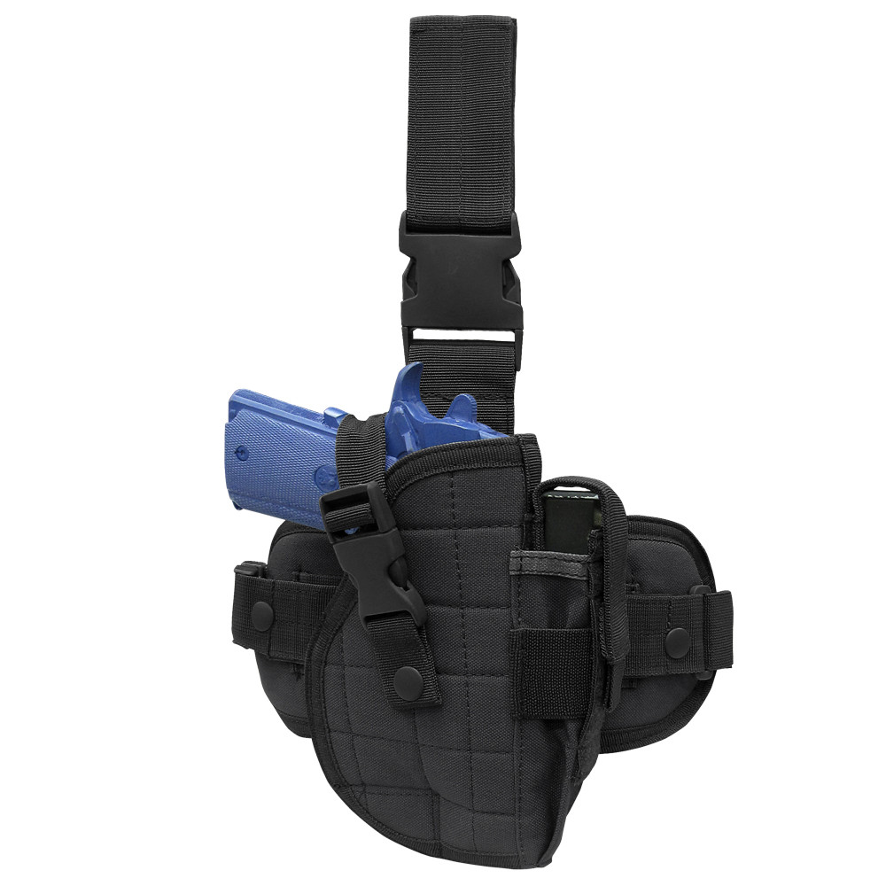 Levně CONDOR OUTDOOR pouzdro pistolové stehenní LEG HOLSTER ČERNÉ