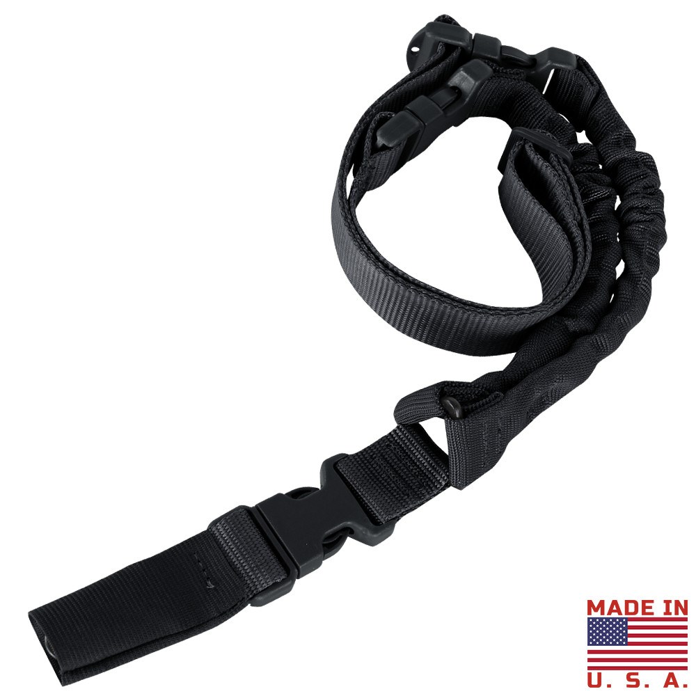 Levně CONDOR OUTDOOR popruh zbraňový US COBRA jednobodový ČERNÝ