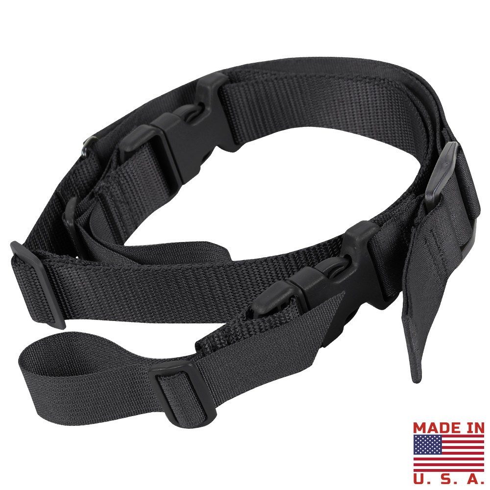 Levně CONDOR OUTDOOR popruh zbraňový SPEEDY dvoubodový ČERNÝ