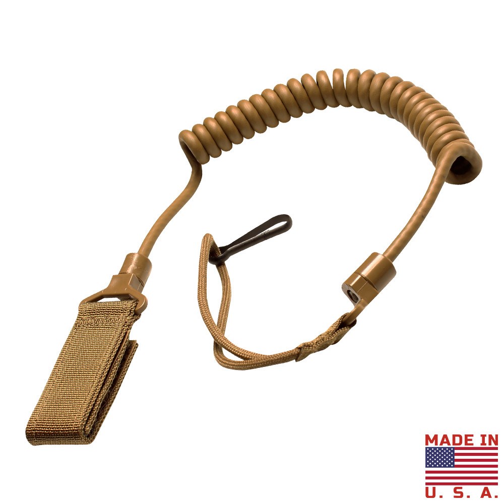 Levně CONDOR OUTDOOR šňůra bezpečnostní LANYARD pro pistol COYOTE BROWN