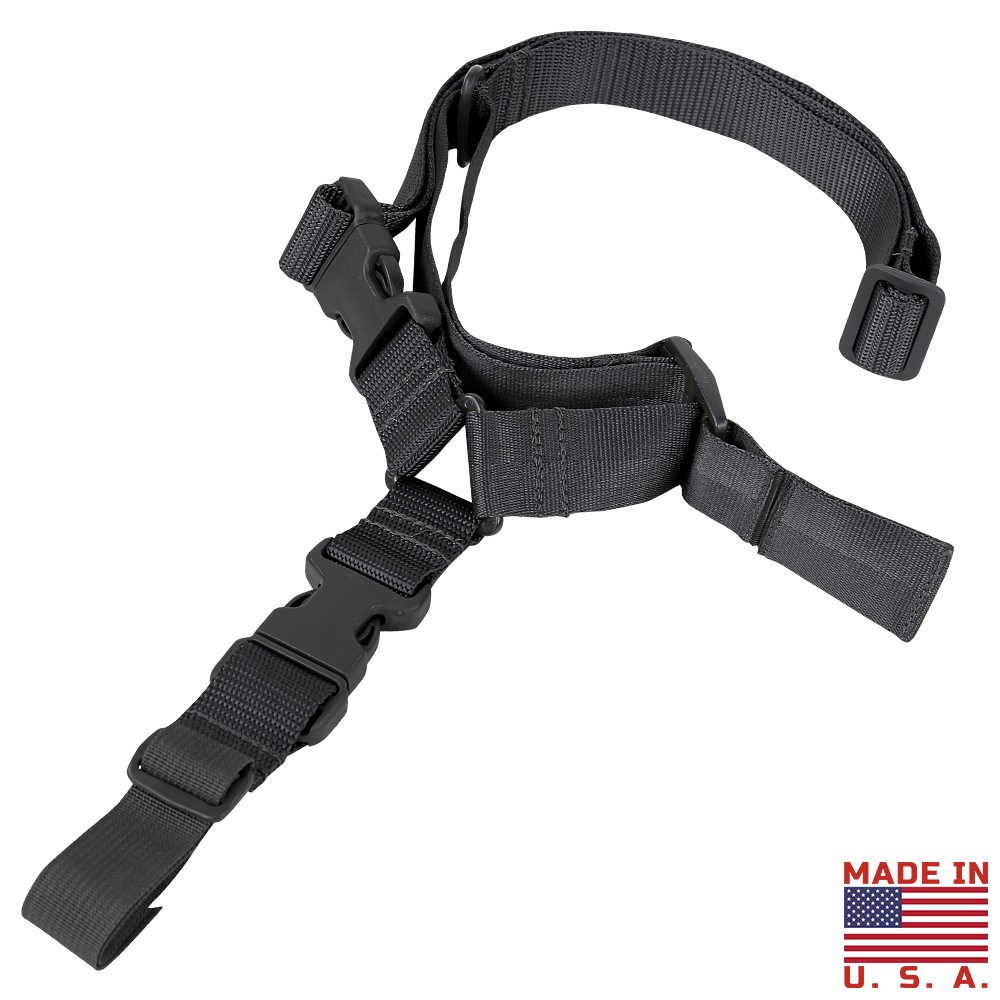 Levně CONDOR OUTDOOR popruh zbraňový QUICK jednobodový ČERNÝ