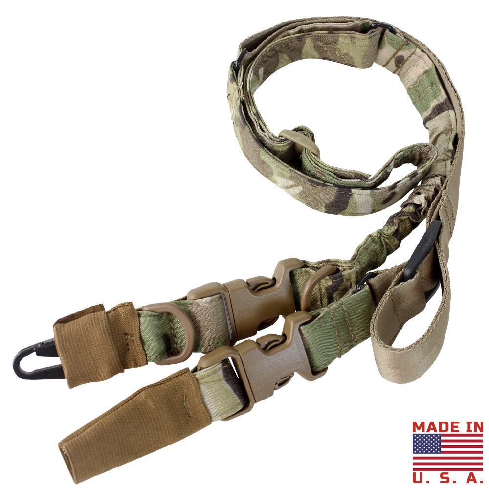Levně CONDOR OUTDOOR popruh zbraňový STRYKE jedno/dvoubodový MULTICAM