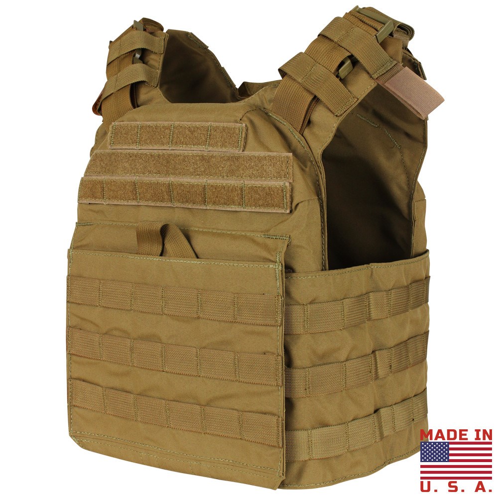Levně CONDOR OUTDOOR vesta lehká CYCLONE MOLLE nosič plátů COYOTE BROWN