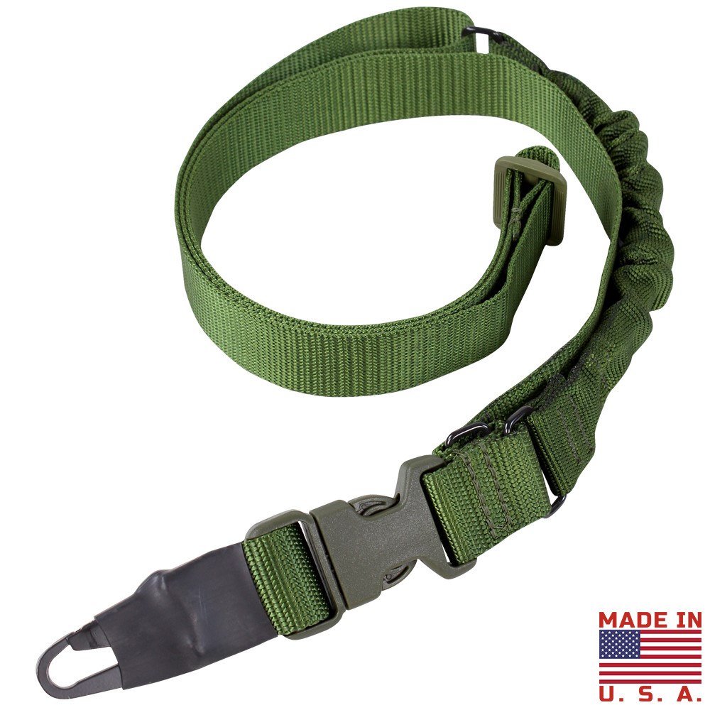 Levně CONDOR OUTDOOR popruh zbraňový VIPER BUNGEE jednobodový ZELENÝ