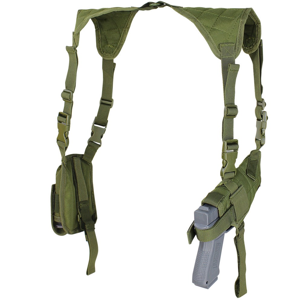 Levně CONDOR OUTDOOR pouzdro podpažní pistolové UNI horizontální ZELENÉ