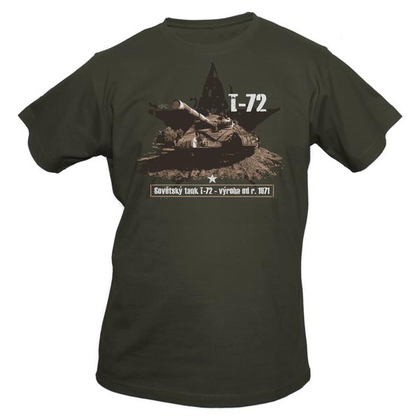 Levně Triko EXC tank T-72 ZELENÉ