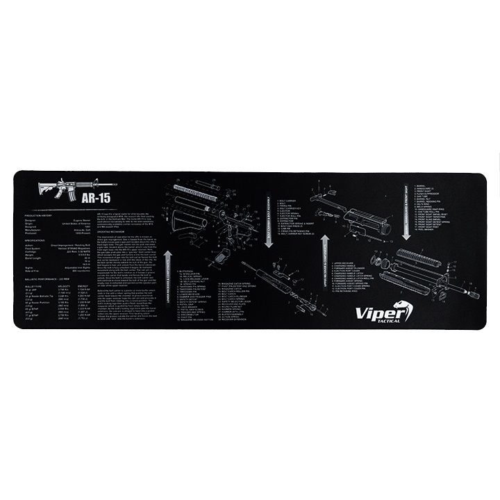 Levně Viper podložka pracovní AR-15 pryžová ČERNÁ