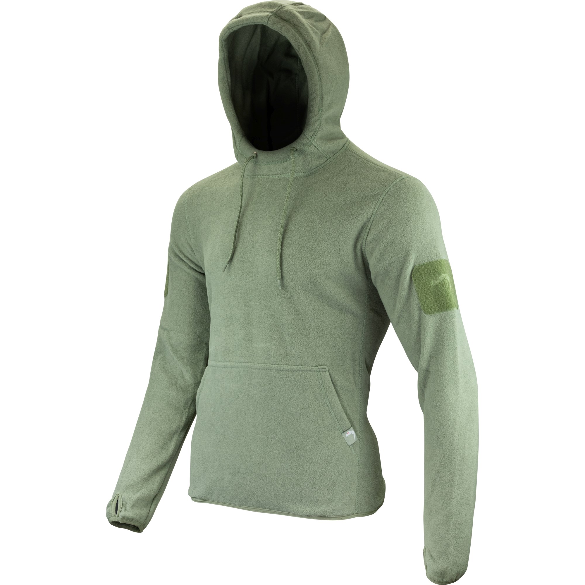 Levně Mikina klokanka s kapucí FLEECE ZELENÁ