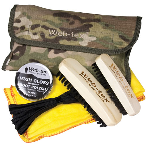 Levně Čištění na obuv WEB-TEX taštička CAMO