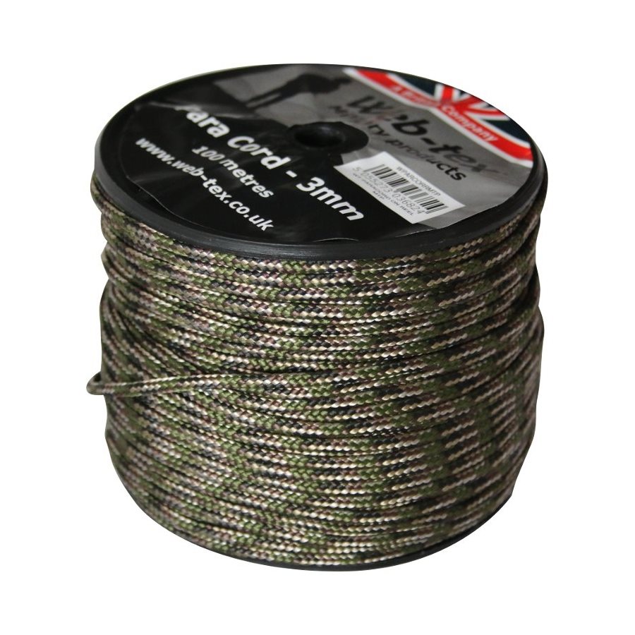 Levně Web-tex šňůra PARA ø 3 mm / 100 m MTP
