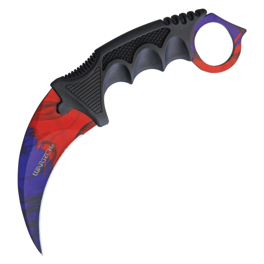 Levně Nůž KARAMBIT pevná čepel BAREVNÝ