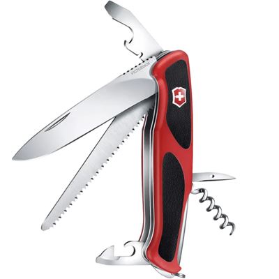 Nůž kapesní RangerGrip 55 130mm ČERVENÝ VICTORINOX 0.9563.C 4