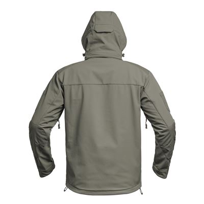 Bunda FIGHTER V2 softshell s kapucí ZELENÁ
