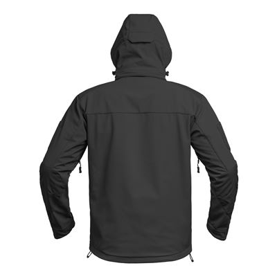Bunda FIGHTER V2 softshell s kapucí ČERNÁ