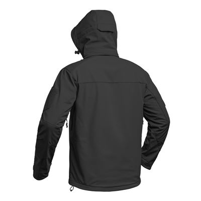Bunda FIGHTER V2 softshell s kapucí ČERNÁ