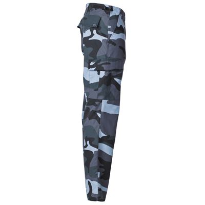 Kalhoty US střih BDU SKY BLUE CAMO