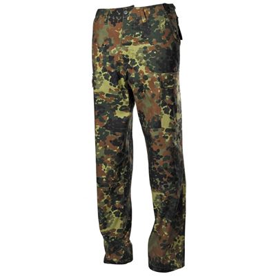 Kalhoty US střih BDU rip-stop FLECKTARN