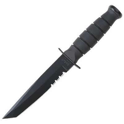 Nůž FIGHTING/UTILITY TANTO ozubené ostří ČERNÝ