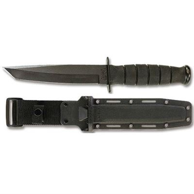 Nůž short FIGHTING/UTILITY TANTO hladké ostří ČERNÝ