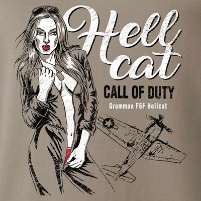 Triko HELLCAT CALL OF DUTY ŠEDÉ