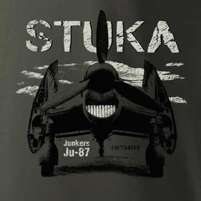 Triko Junkers Ju-87 STUKA ŠEDOZELENÉ