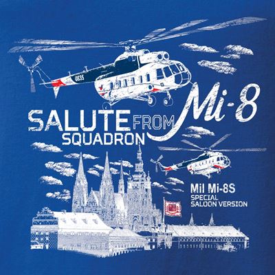 Triko letka Mi-8 SALUTE MODRÉ
