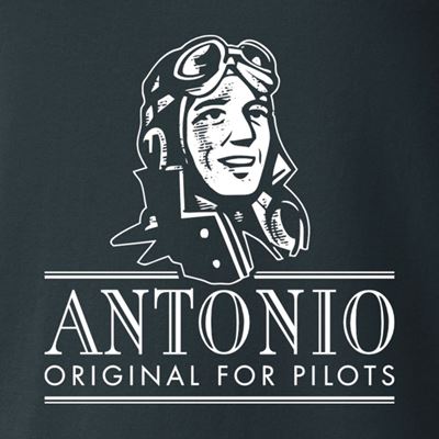 Triko TURBO PROPELLER s letadlem A-29B Super Tucano ŠEDÉ ANTONIO® 0214881 3