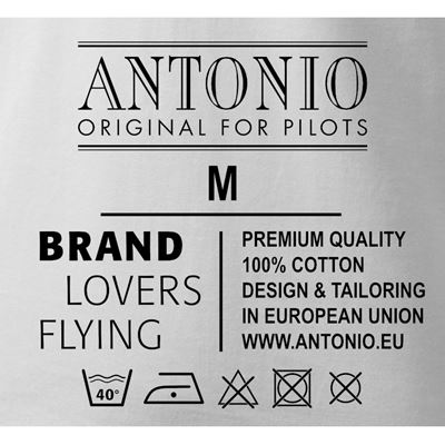 Triko s leteckým motorem BMW 801 BÍLÉ ANTONIO® 0214911 4