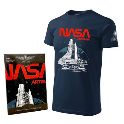 Triko NASA ARTEMIS I Mise na Měsíc MODRÉ