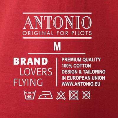 Triko s logem NASA ČERVENÉ ANTONIO® 0214971 3