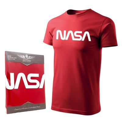 Triko s logem NASA ČERVENÉ