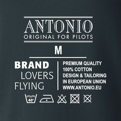 Triko s lehkým bojovým letadlem L-39 SKYFOX ŠEDÉ ANTONIO® 0214991 4