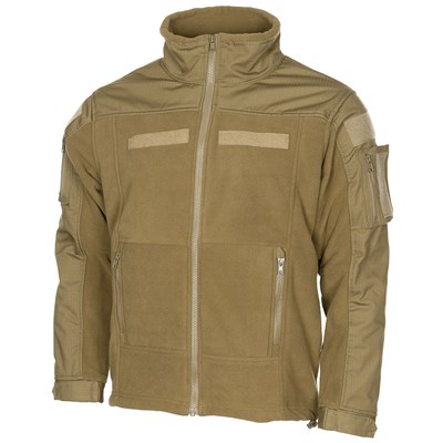 Bunda taktická fleece COMBAT COYOTE