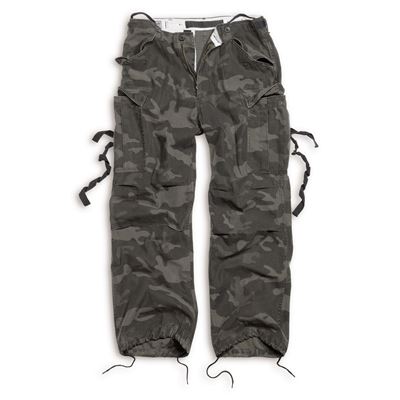 Kalhoty VINTAGE FATIGUE BLACK CAMO