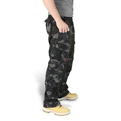 Kalhoty AIRBORNE VINTAGE BLACK CAMO