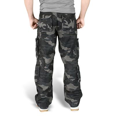 Kalhoty AIRBORNE VINTAGE BLACK CAMO